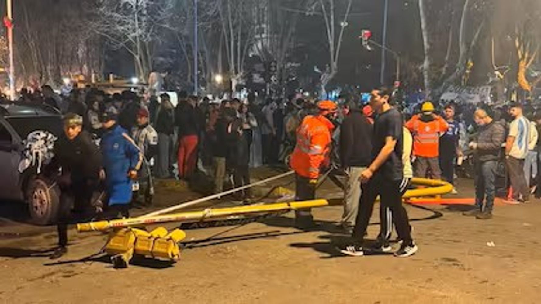El accidente en los festejos de Argentina