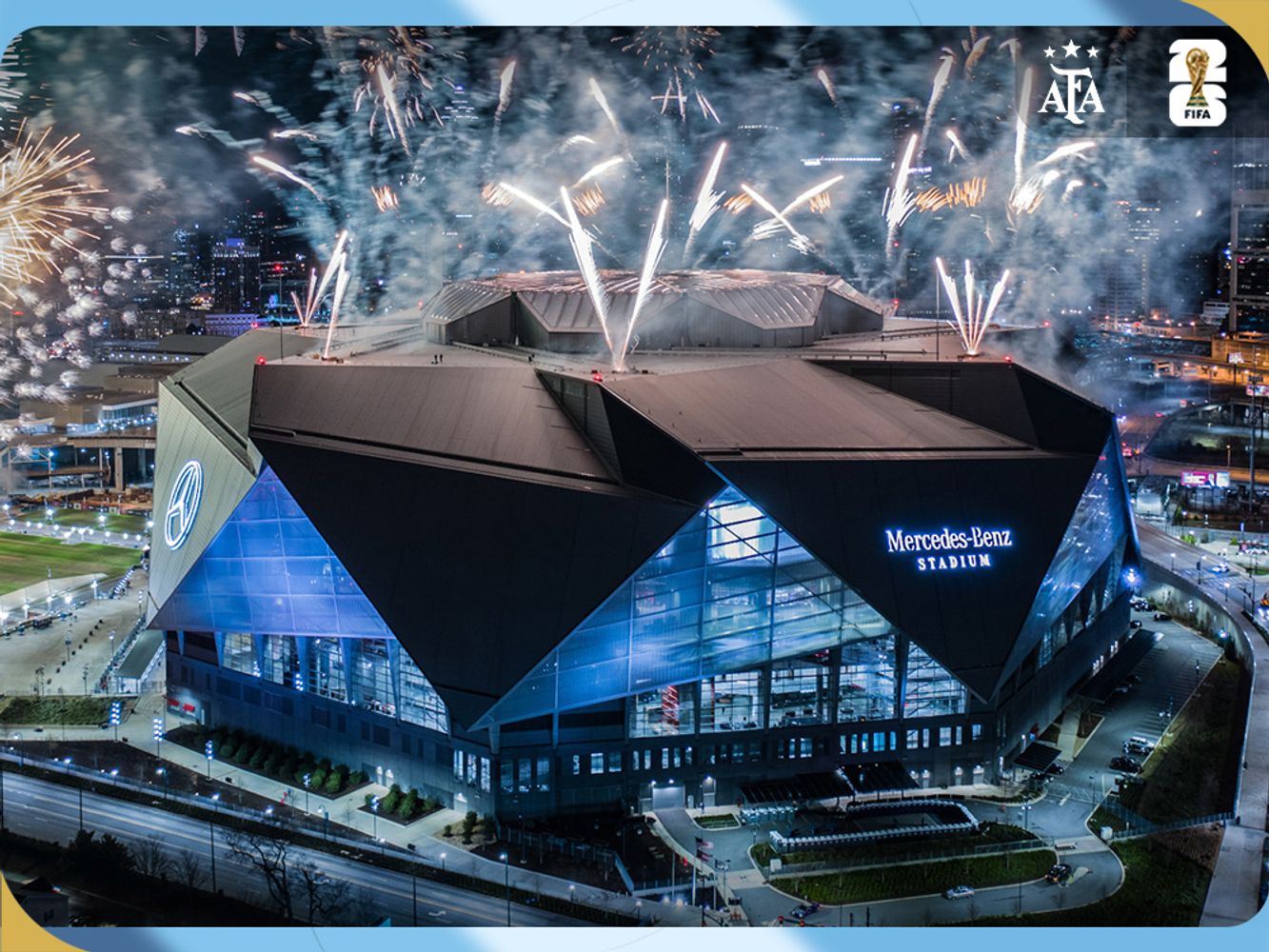 La pelea entre el hincha de Talleres y el inglés ocurrió en las afuera del Mercedes-Benz Stadium.