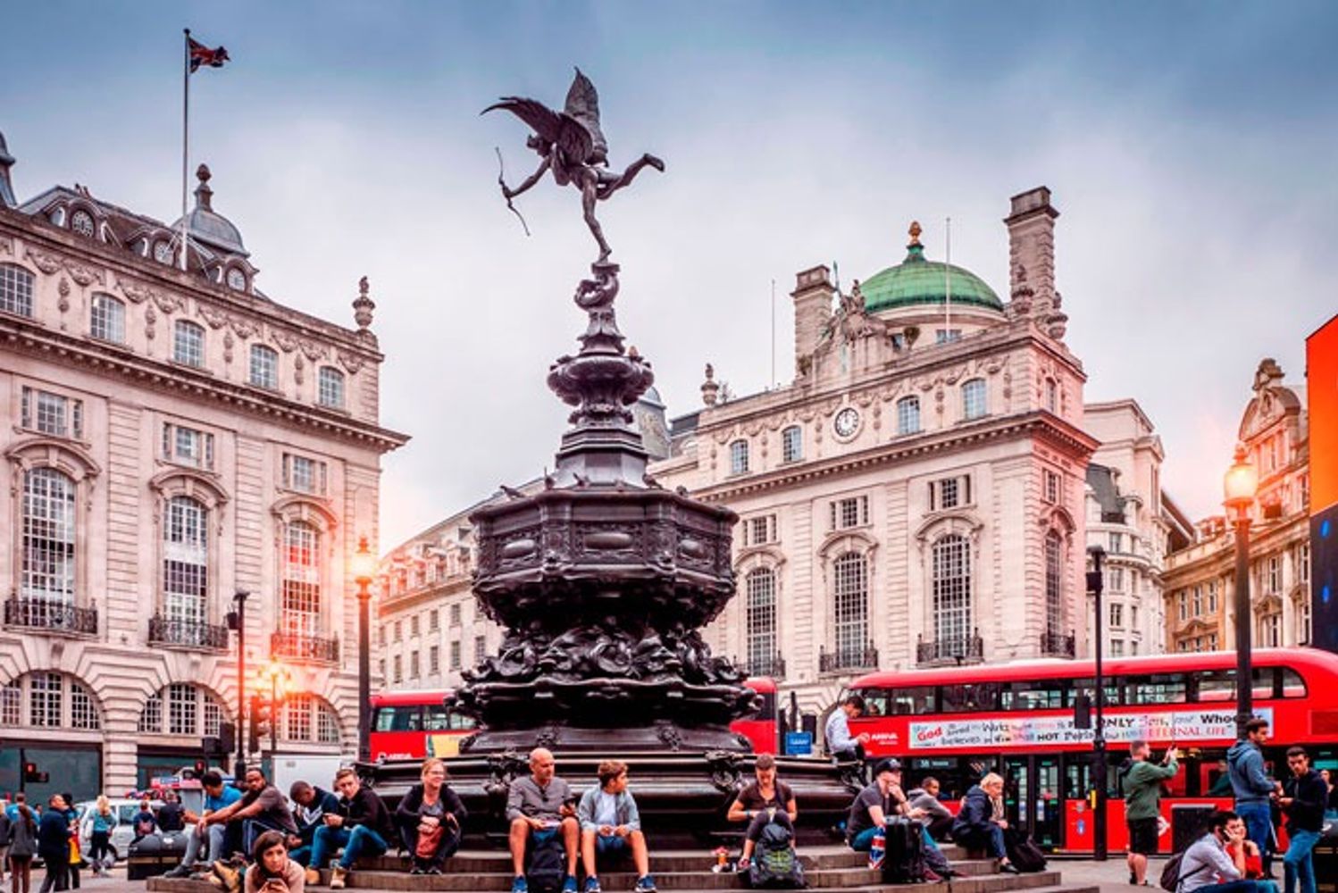 Piccadilly Circus, donde emboscaron a los cordobeses en Londres.