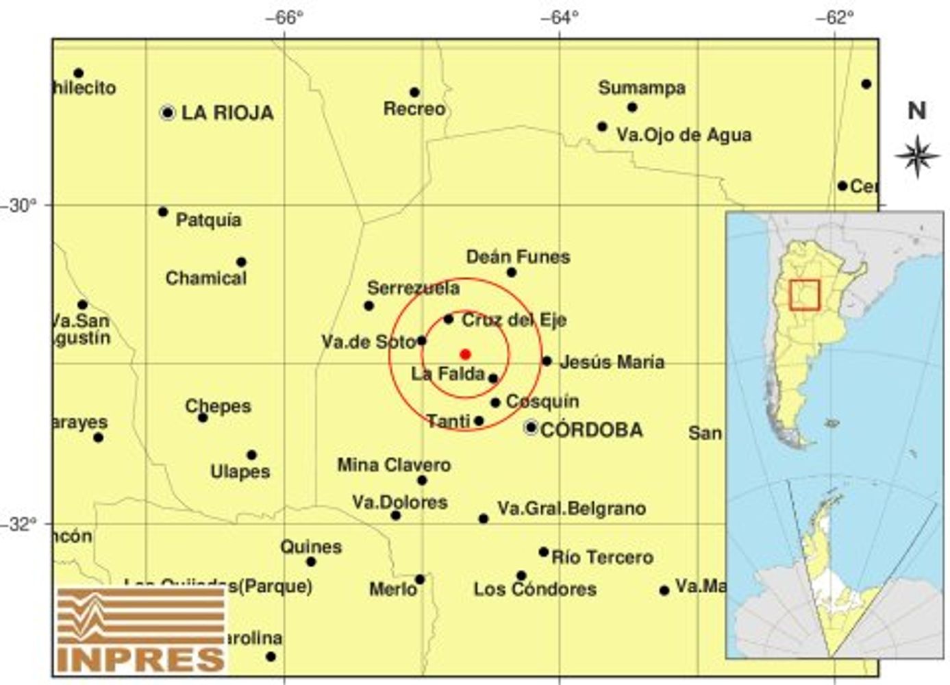 Temblor en Córdoba.