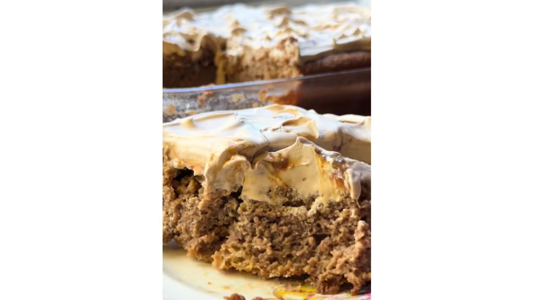 Así queda el postre por dentro.