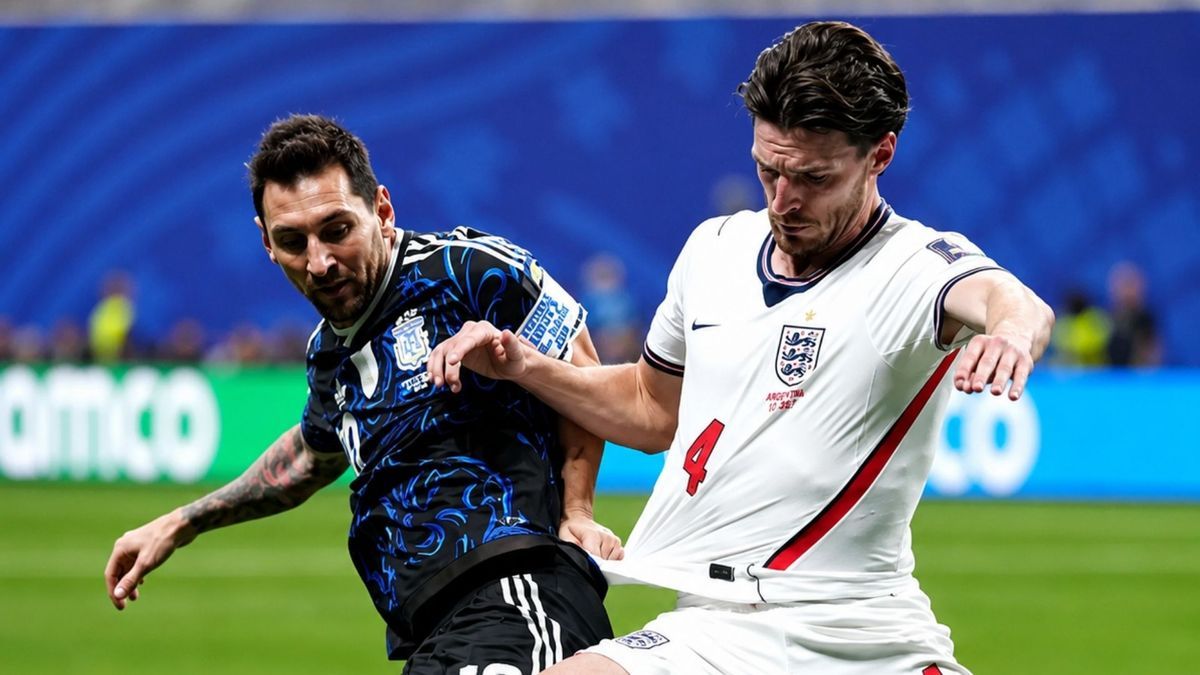 ¿Era para sanción? El gesto de un futbolista inglés contra Messi que se hizo viral tras la semifinal