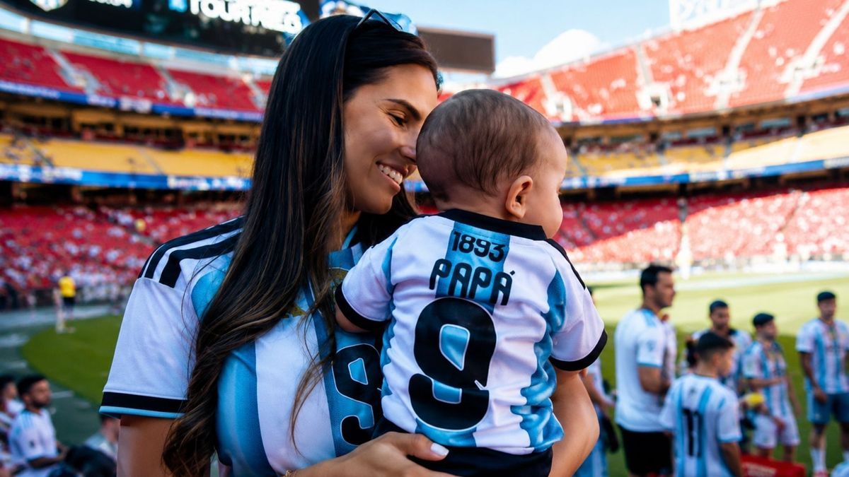 El incómodo momento que atravesó la novia de Julián Álvarez con su bebé en la tribuna que se hizo viral