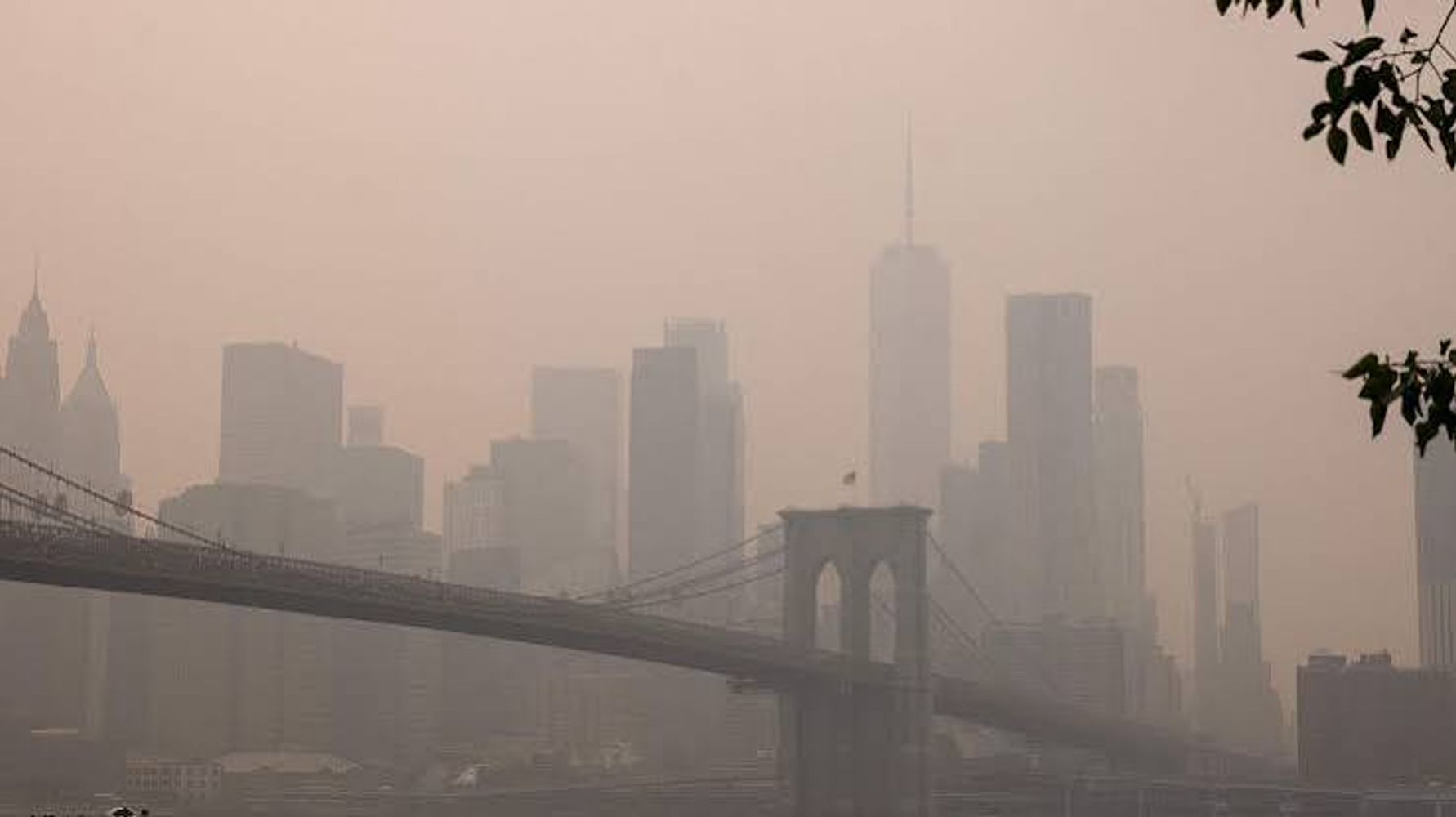 La ciudad de Nueva York está siendo afectada por humo contaminado.