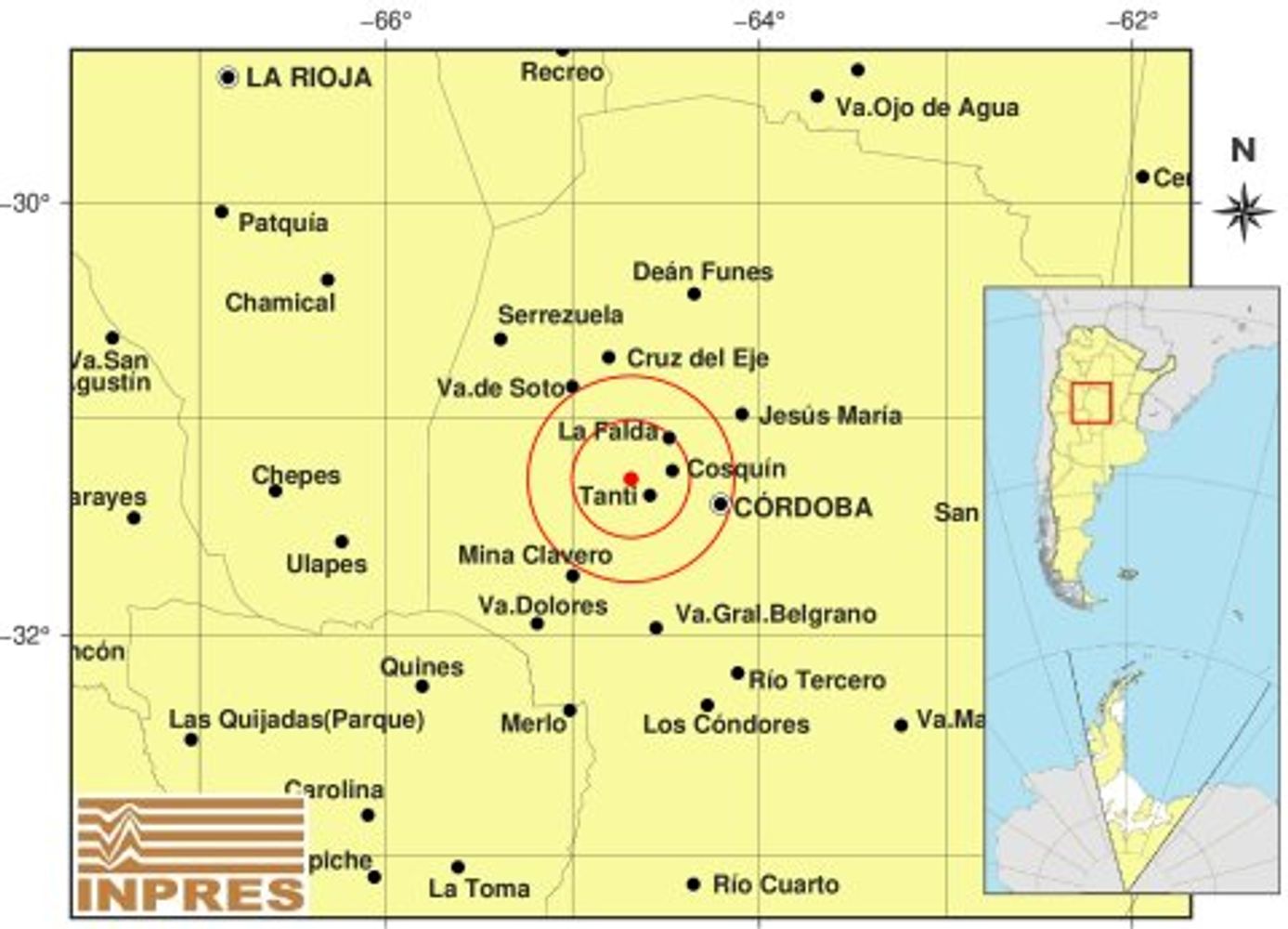 El sismo en Córdoba de este sábado 18 de julio.