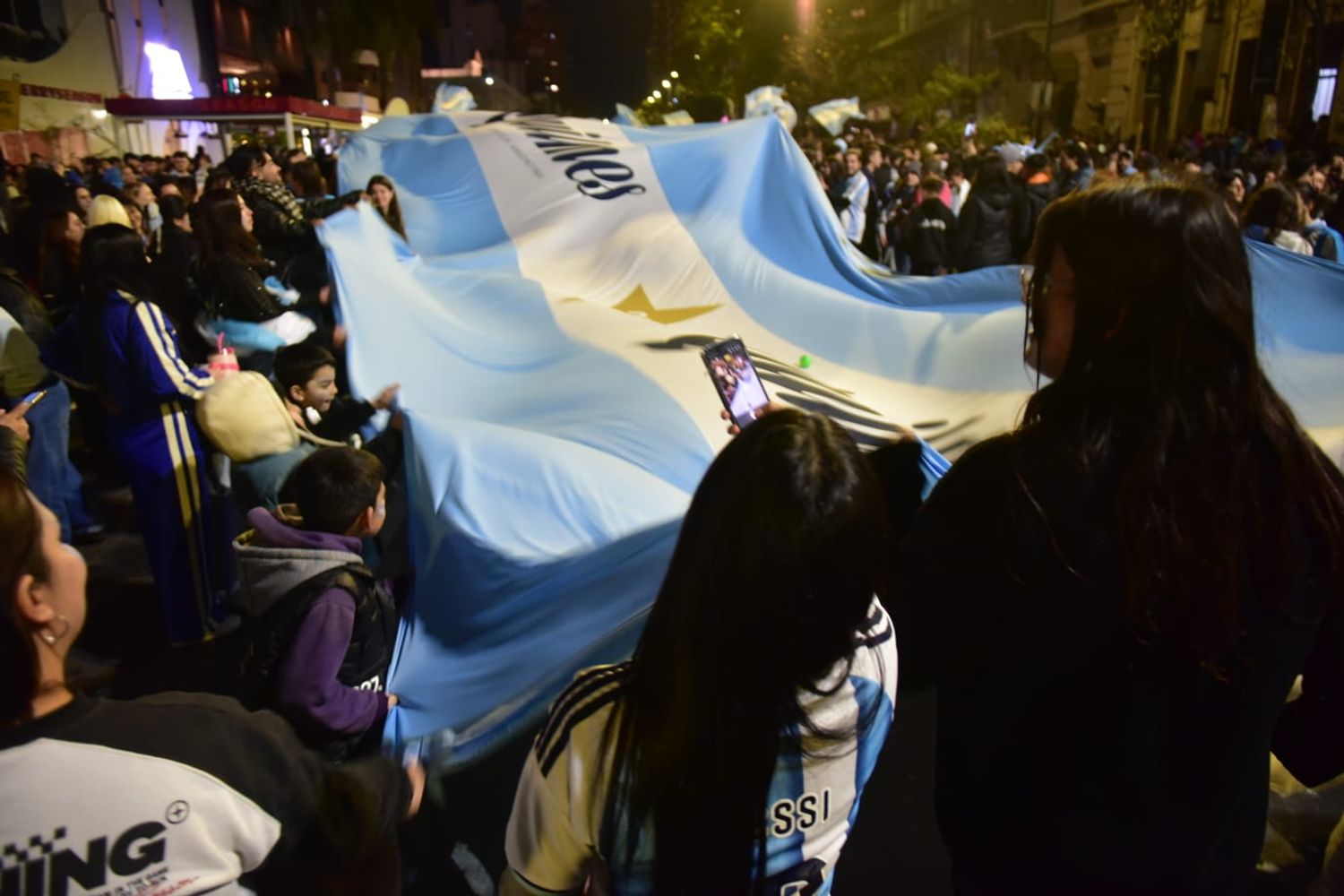 Festejo en Córdoba por la Selección