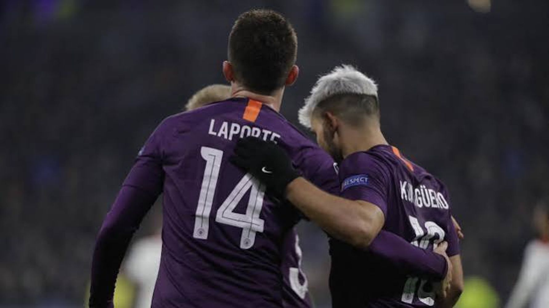 Laporte y Agüero, ex compañeros en Manchester City.