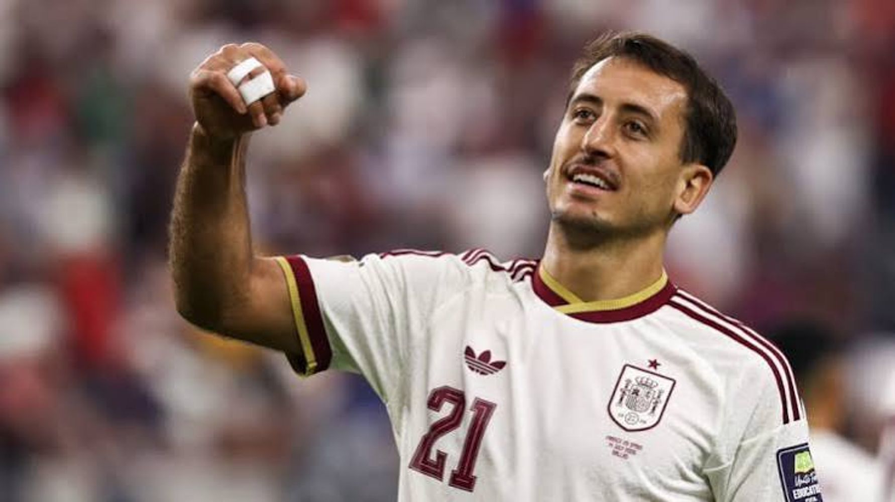 El delantero anotó cinco goles en la Copa del Mundo.
