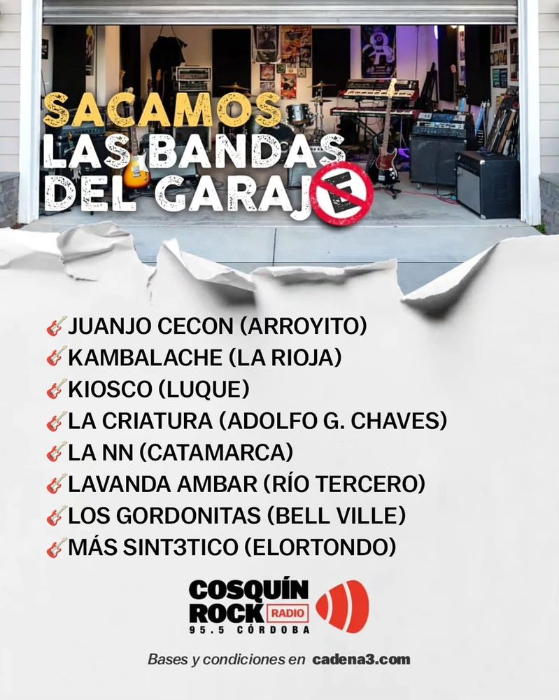 Juanjo Ceccón Sacamos la bandas del garaje Cosquín Rock Radio
