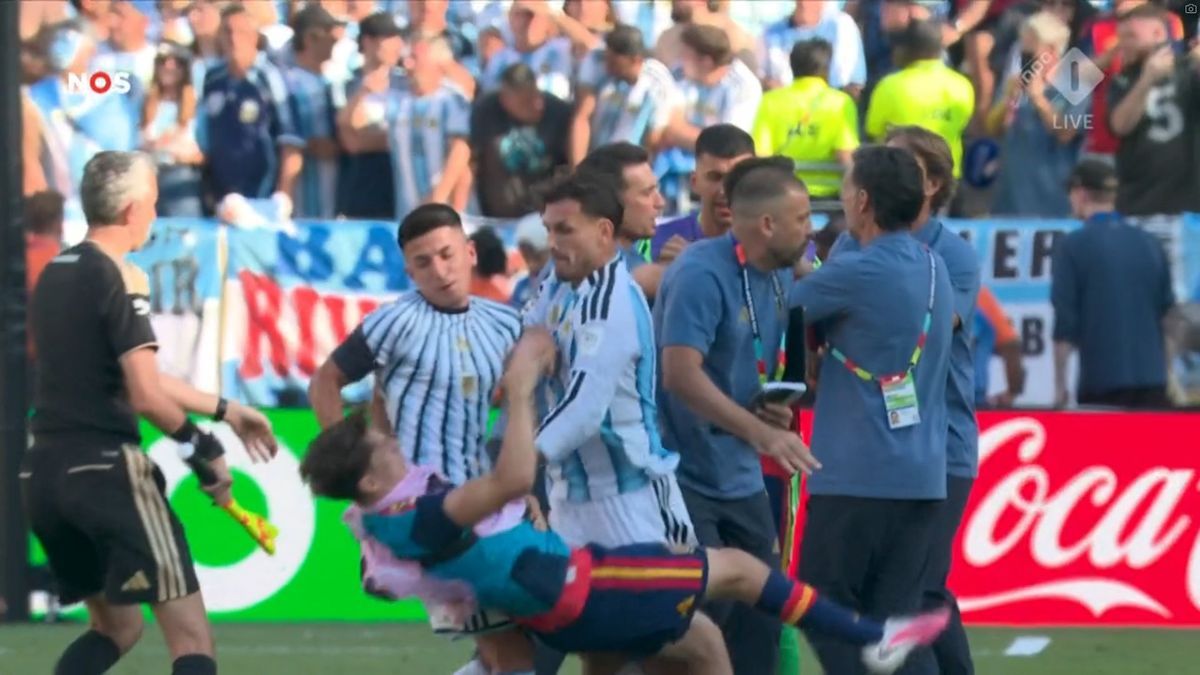 Apareció un video que muestra toda la secuencia de la pelea de Leandro Paredes contra España en la final del Mundial 2