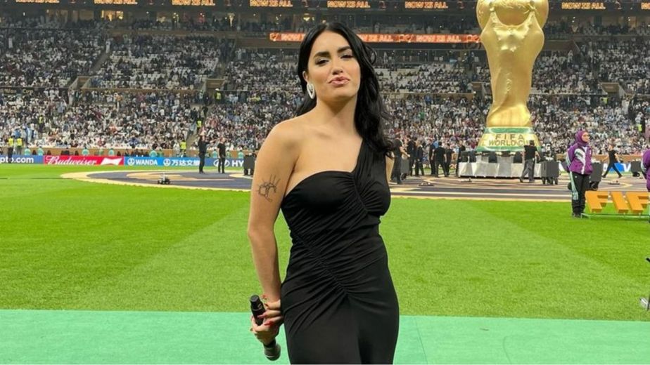El problema que tuvo Lali Espósito con el Himno en la final de Qatar 2022 y nadie se dio cuenta