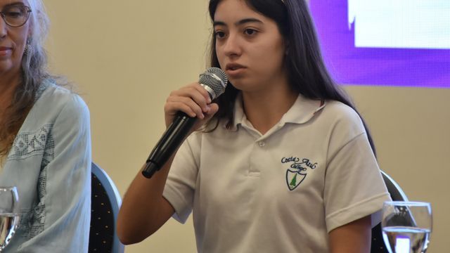 La joven carlospacense Chiara Catalini, creadora de MultiRisk.