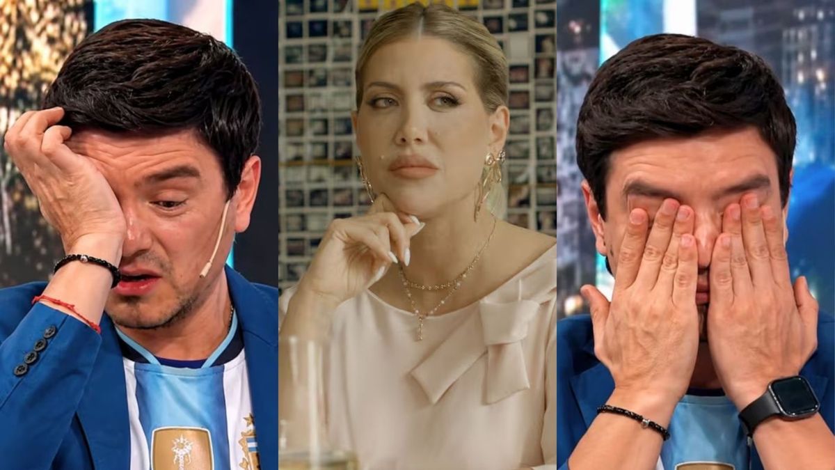 Gustavo Méndez se quebró en vivo tras el cruce con Wanda Nara