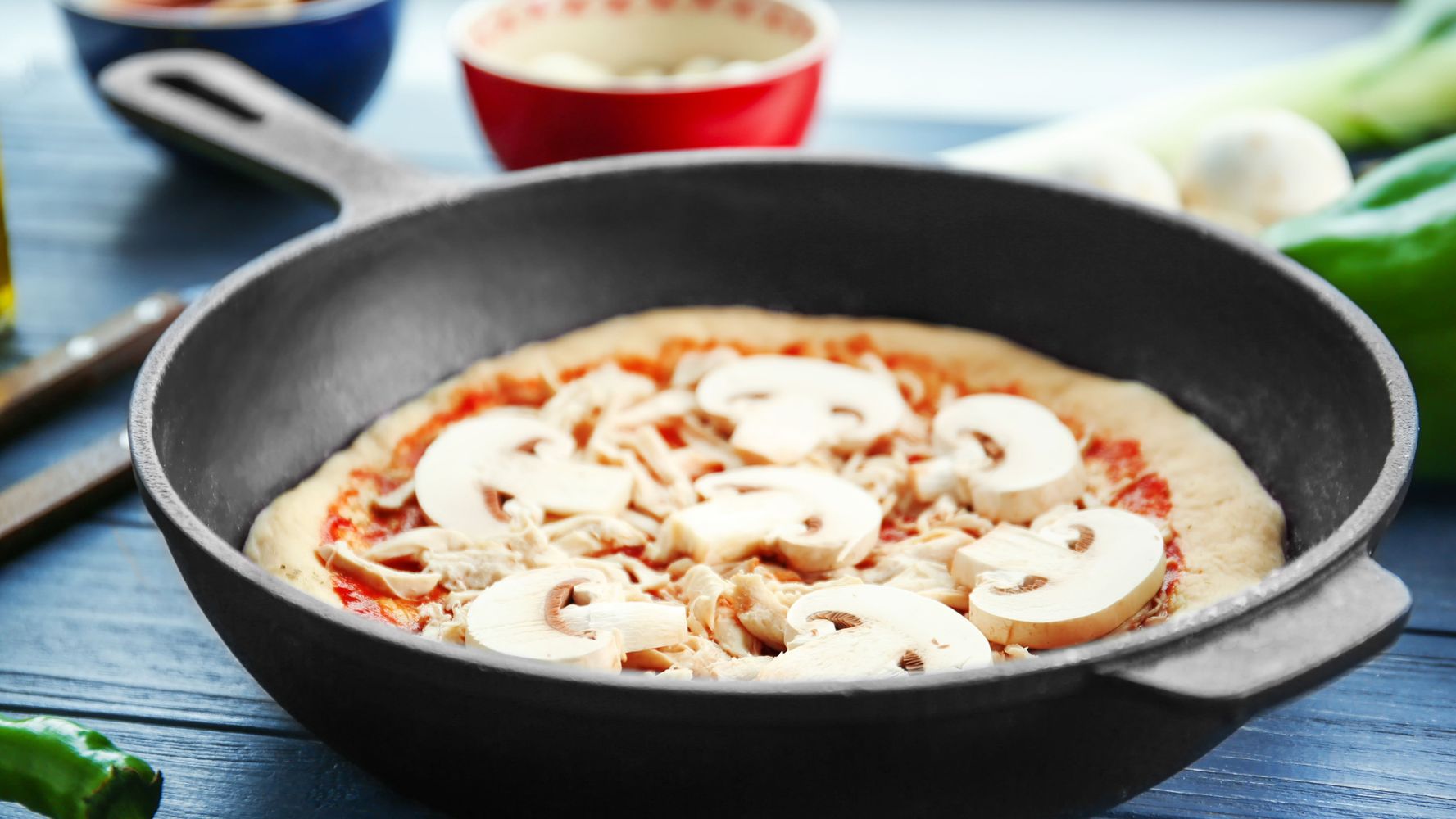 Pizza en sartén.