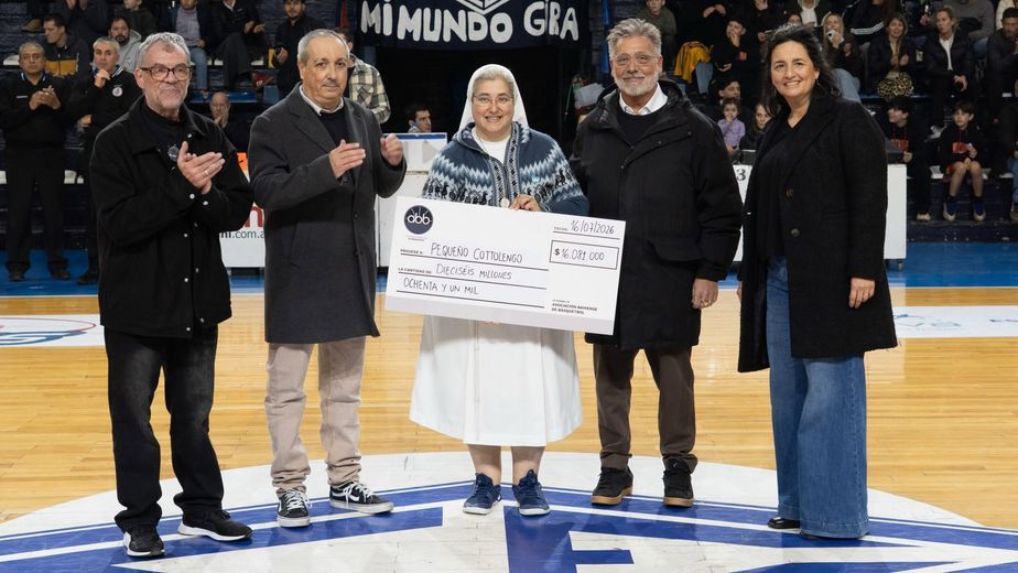 Solidaridad: el básquet bahiense recaudó más de 16 millones de pesos para el Cottolengo