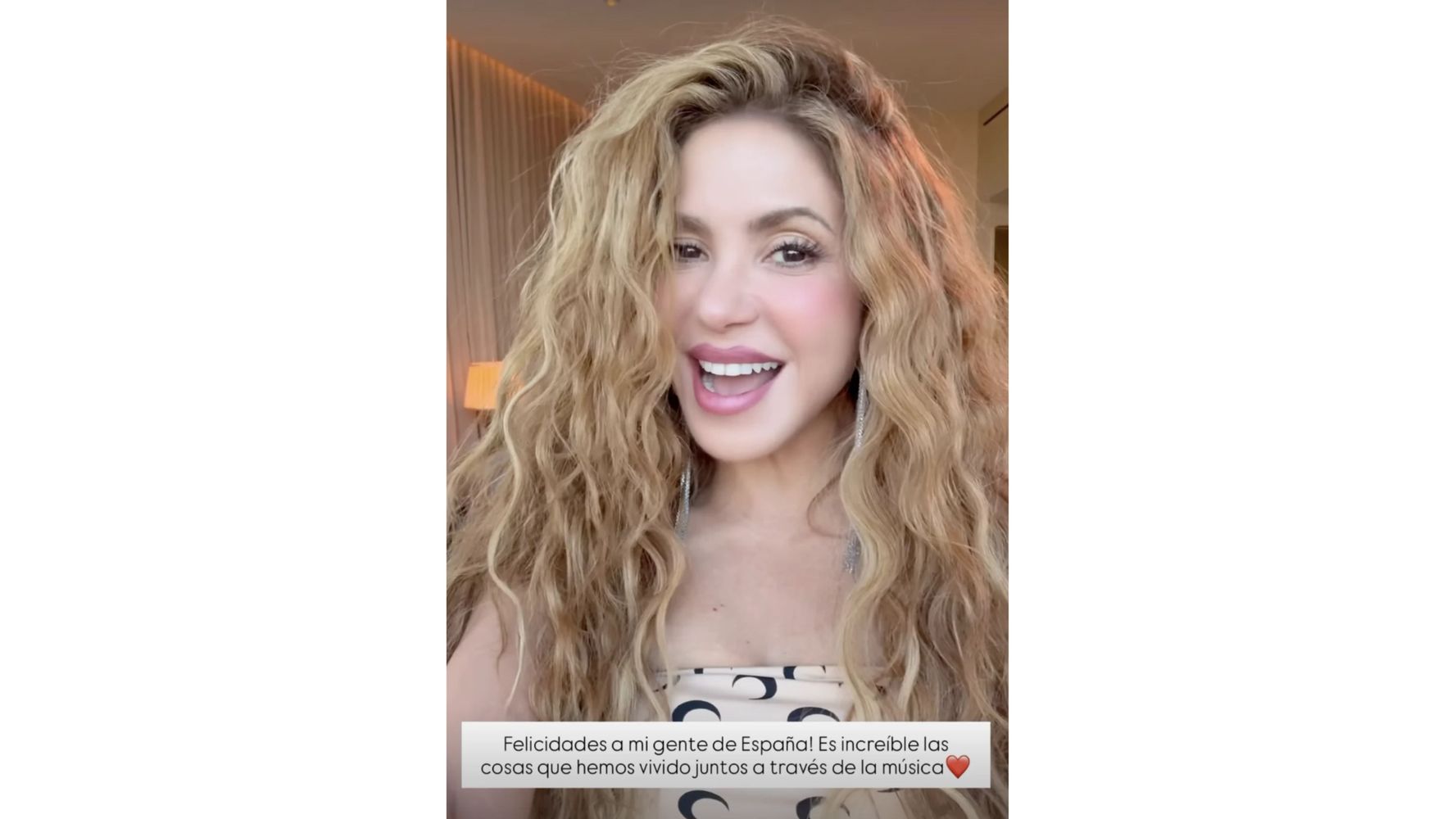 La felicidad de Shakira.