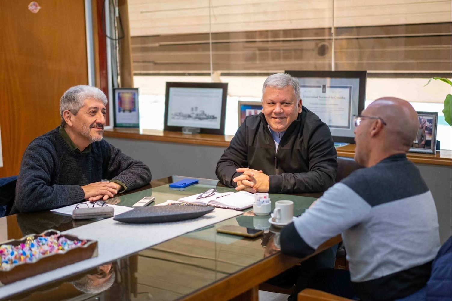El intendente Gustavo Benedetti recibió al director de la Agencia ProCórdoba Gustavo Piscitello