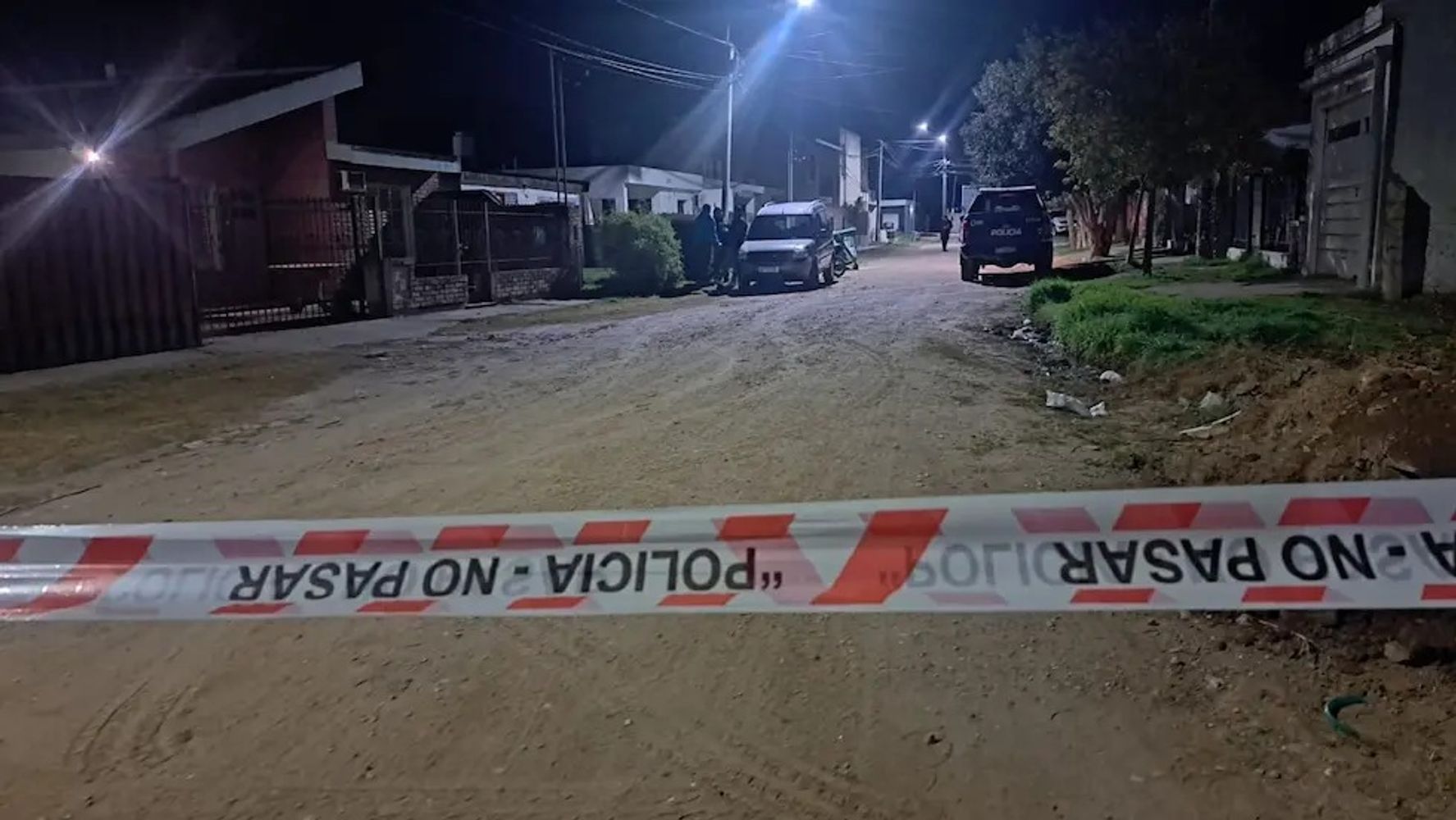 La escena del crimen en Villa del Rosario.