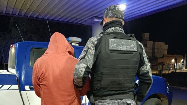 El joven detenido en Villa del Rosario.