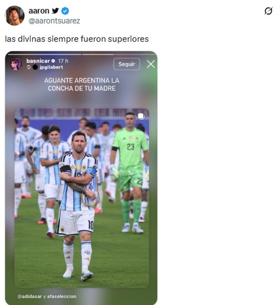 Las comparaciones entre Las Divinas y Las Populares volvieron a convertirse en tendencia tras la final del Mundial.