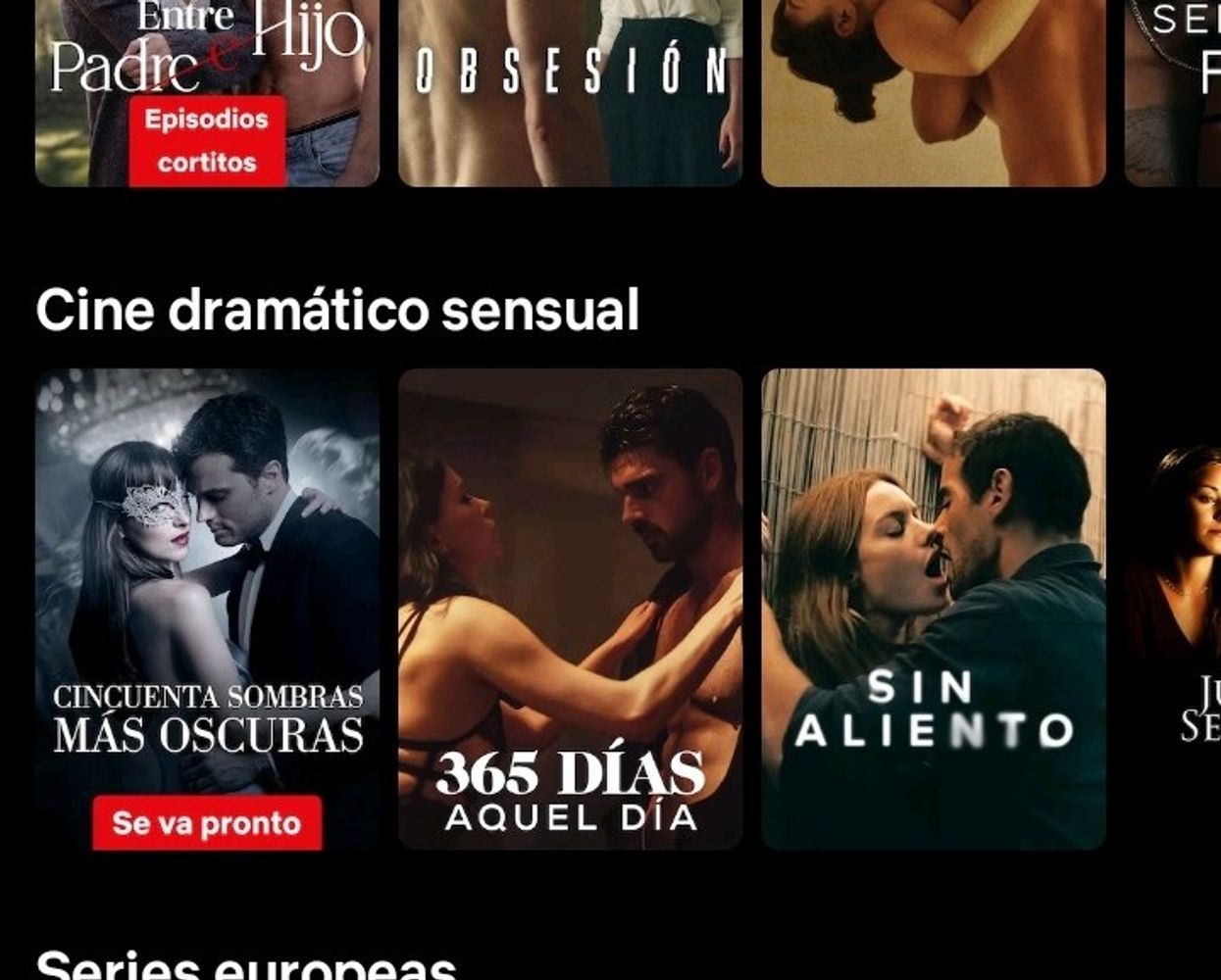 "Cincuenta sombras más oscuras" ya aparece en Netflix con el aviso de "Se va pronto".