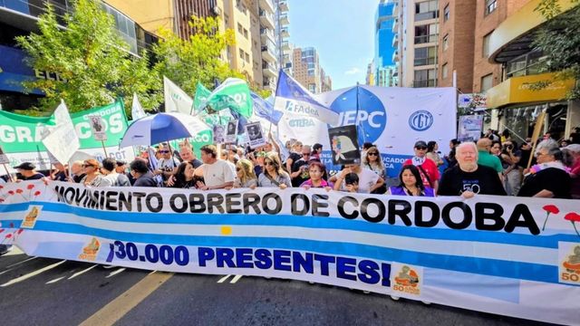 Los detalles de la marcha de la CGT en Córdoba.