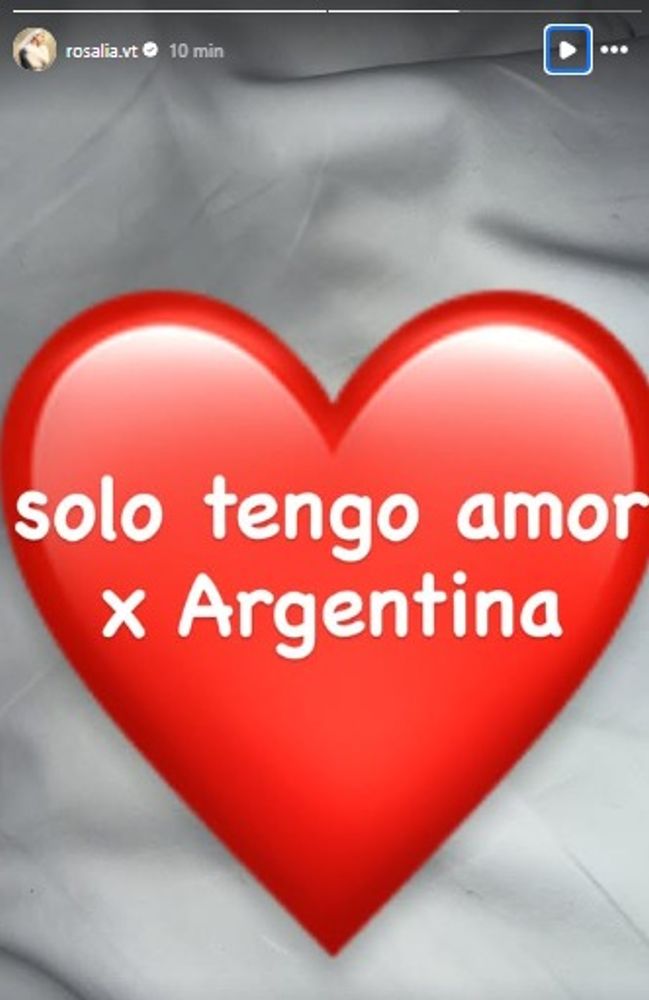 Rosalía en Instagram.