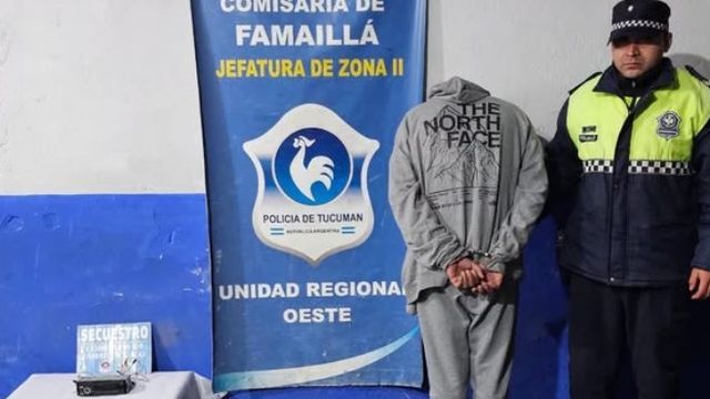 El sujeto fue detectado en su accionar delictivo por el Centro de Monitoreo de Famaillá.