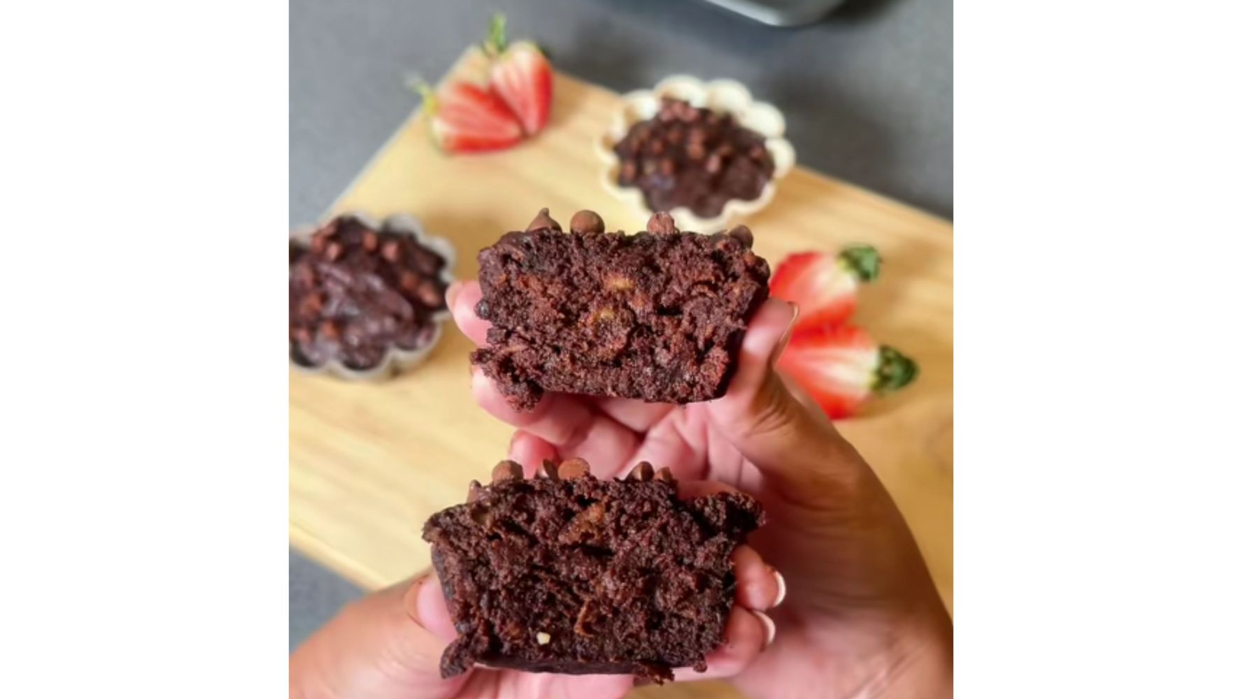 Así quedan los muffins por dentro.