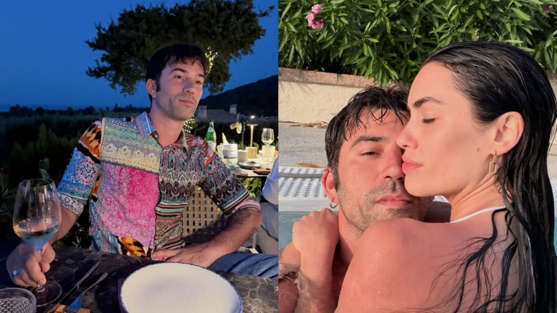 Pedro y Lali se fotografiaron durante sus vacaciones en Cerdeña.