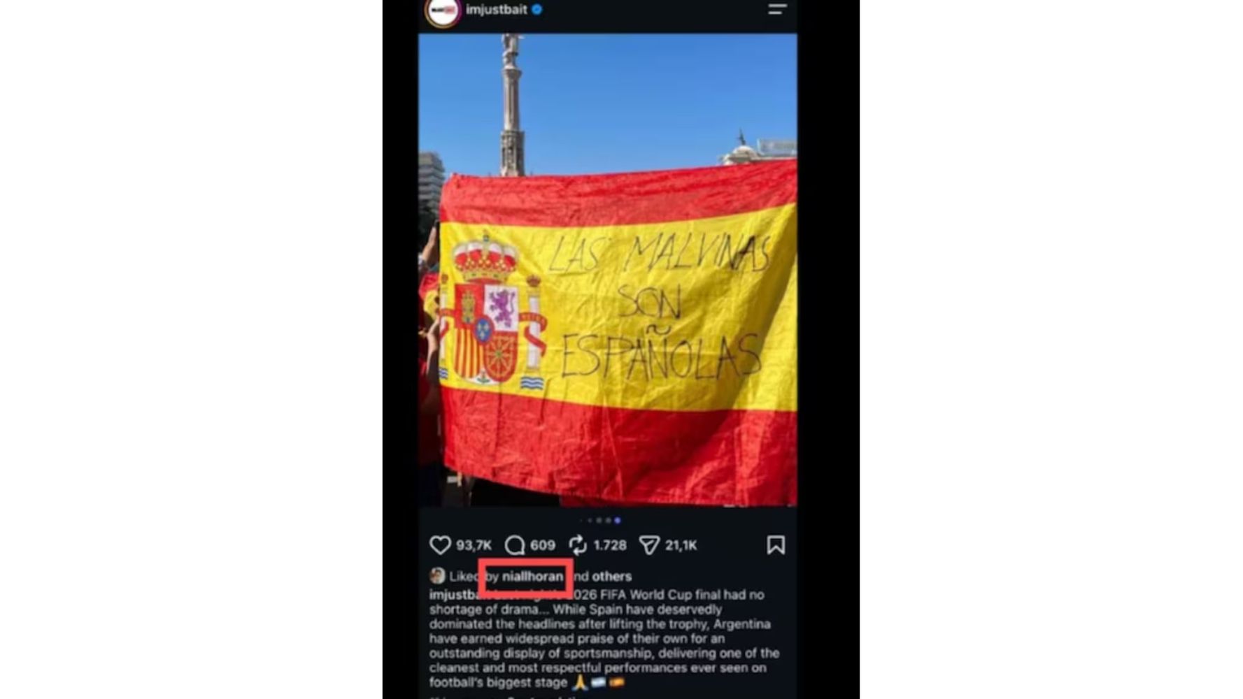 Los likes de la polémica.