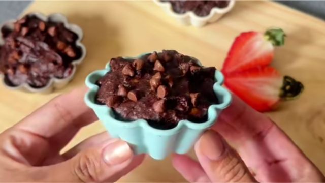 Muffins de chocolate ideales para resolver la merienda.