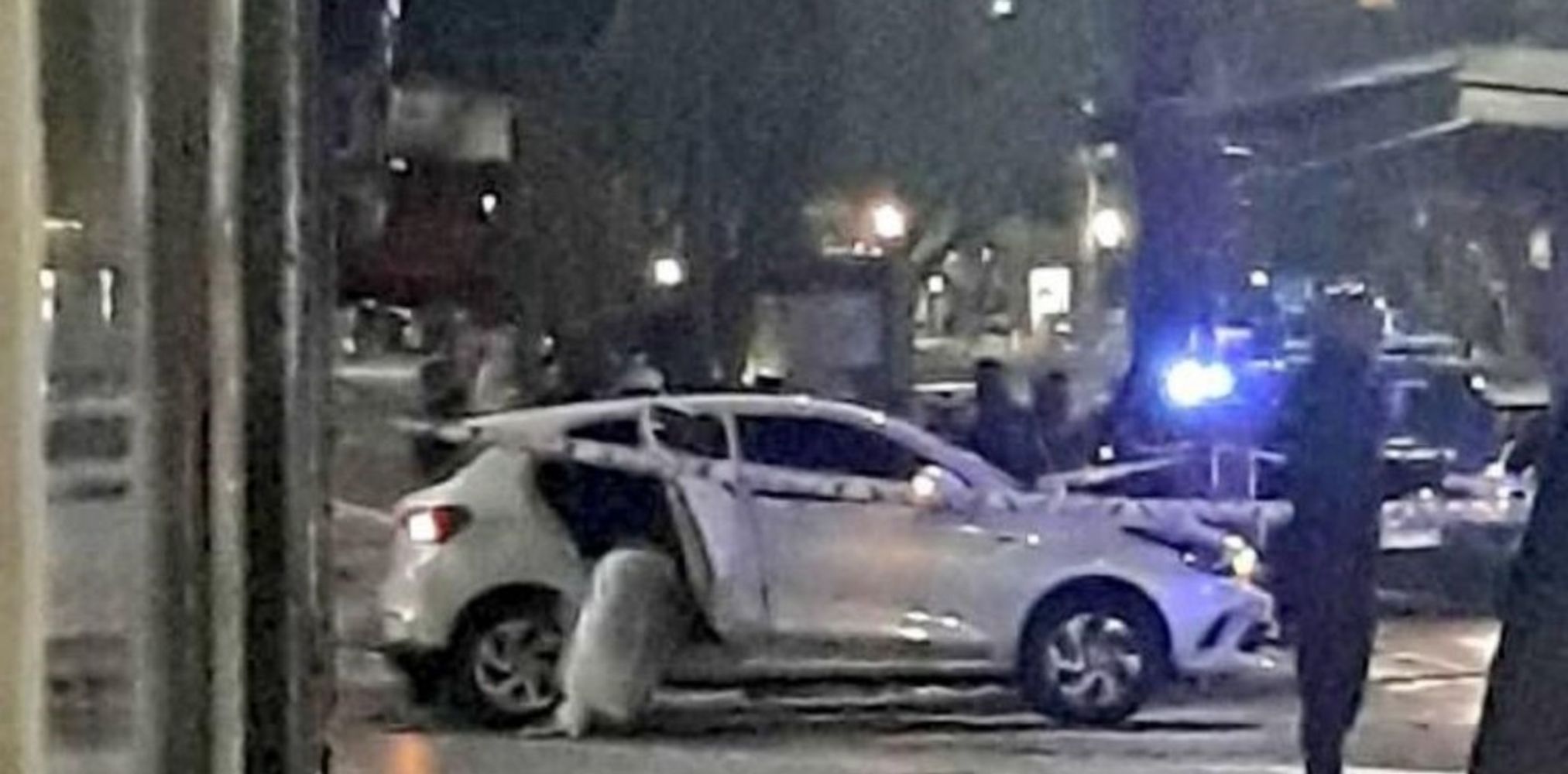 El Fiat Argo en que viajaba Blas Correas
