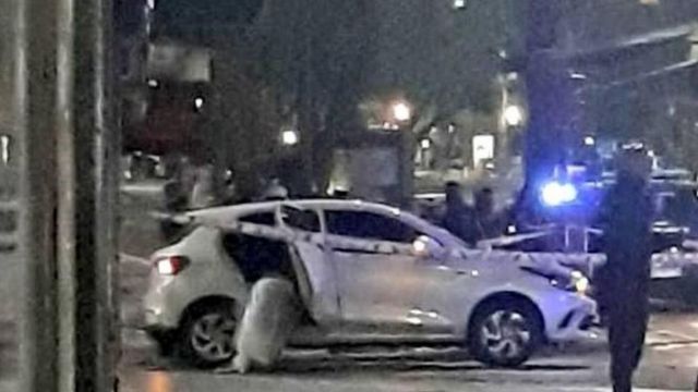 El Fiat Argo en que viajaba Blas Correas