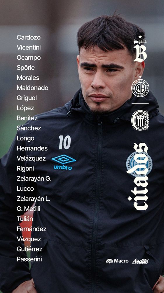 Los convocados de Belgrano.