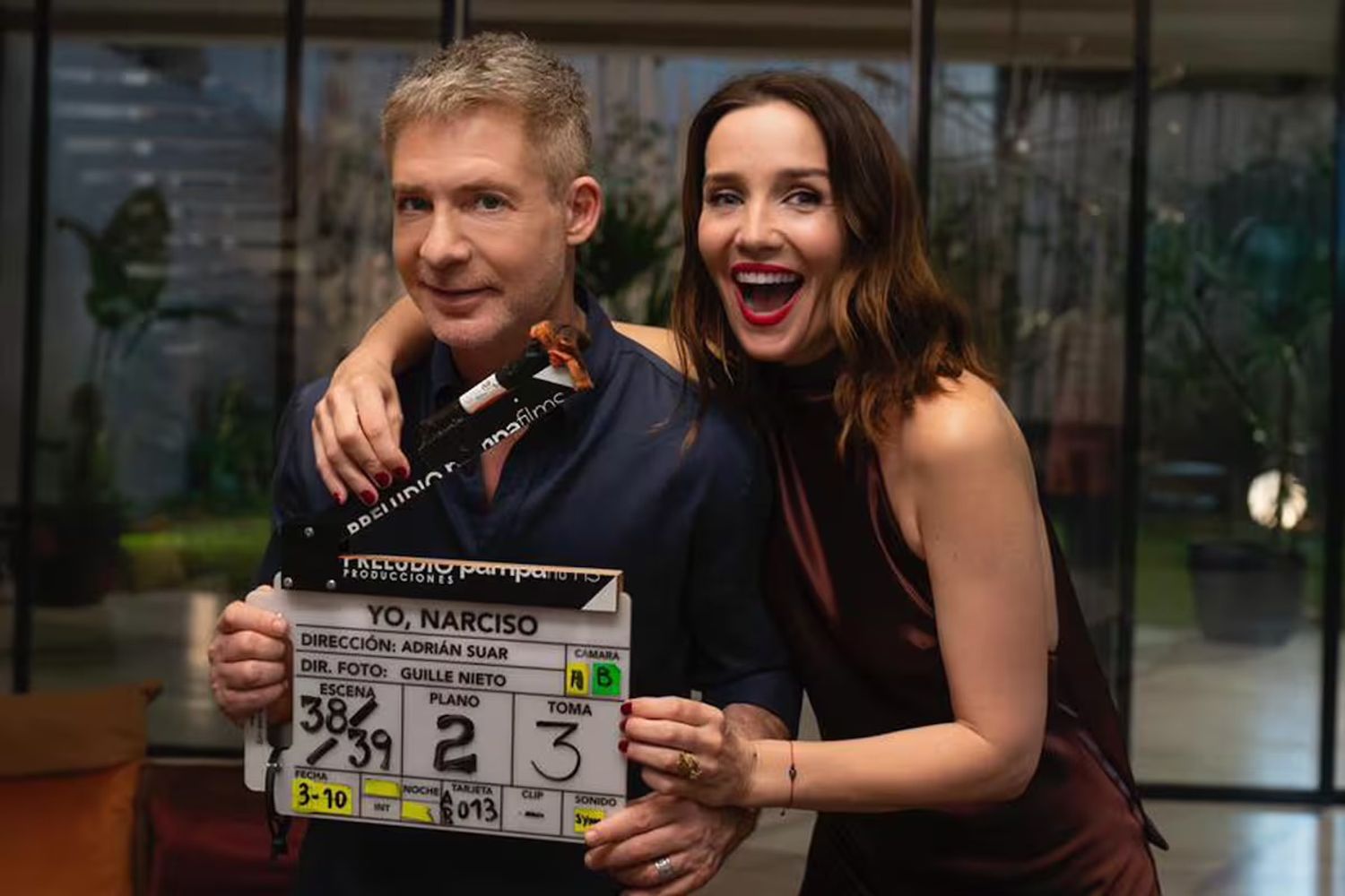 Adrián Suar y Natalia Oreiro vuelven a trabajar juntos en la nueva película “Yo, Narciso”.