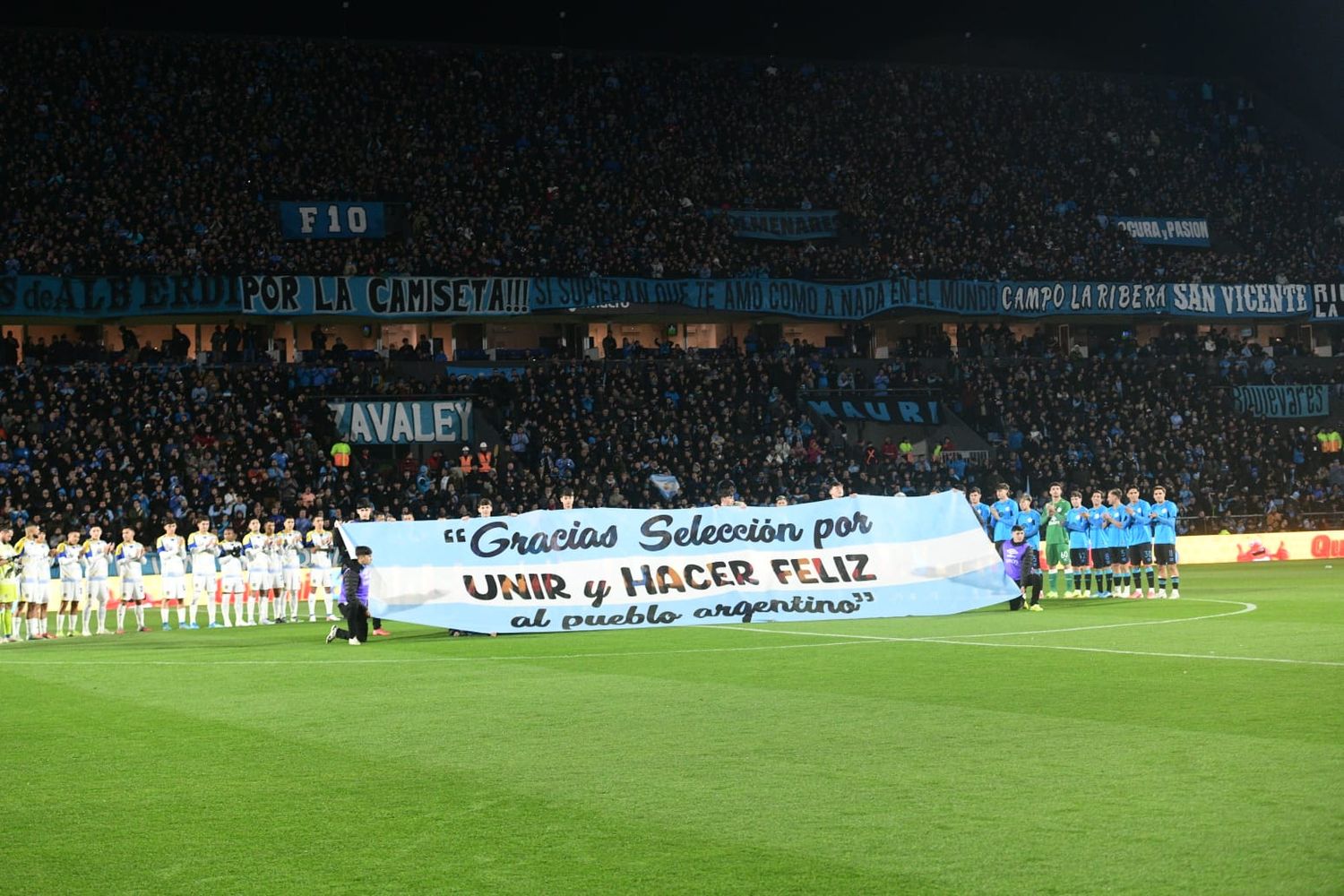 El homenaje de Belgrano para la Seleción Argentina.