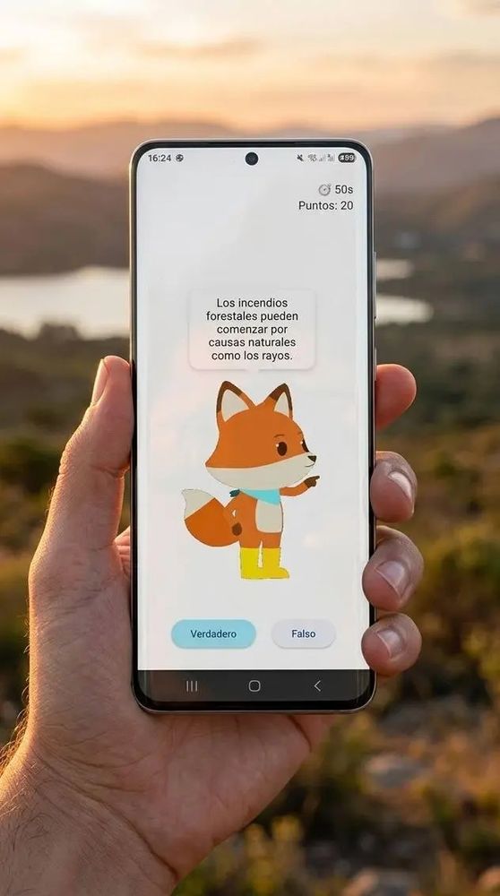 La app incluye un componente técnico que es una mascota interactiva llamada "Suqui". (Gentileza)
