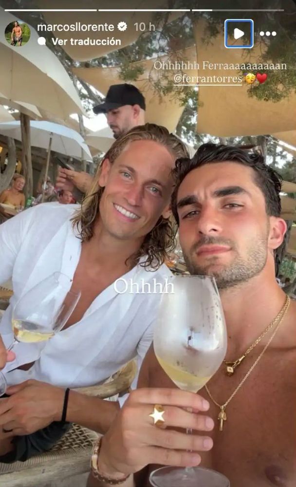 Ferrán Torres y Marcos Llorente