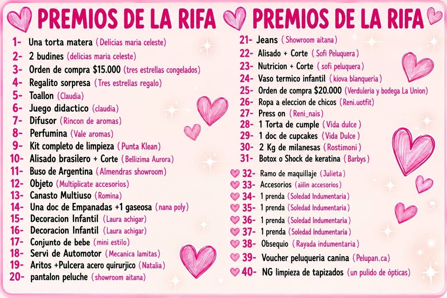 Rifa solidaria