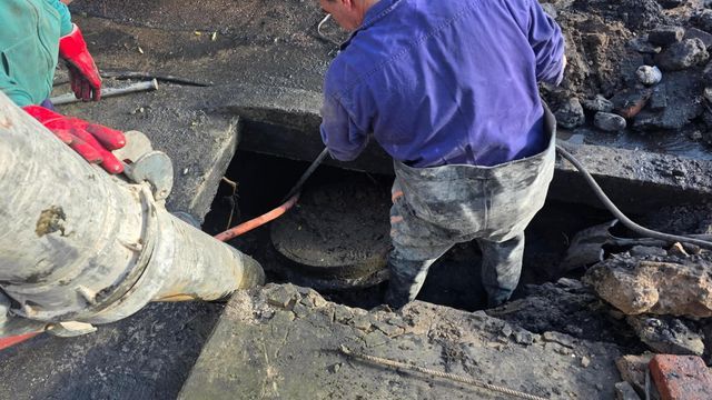 Punta Alta: avanzan las reparaciones en sectores con hundimientos