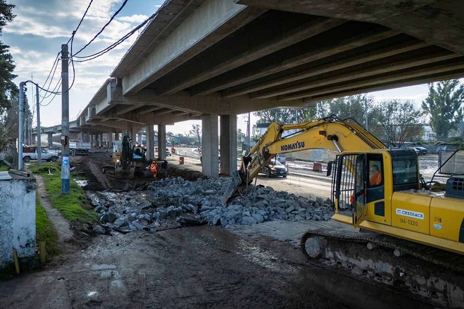 Redireccionamiento de tránsito en la zona de obra del altonivel Vélez Sarsfield.