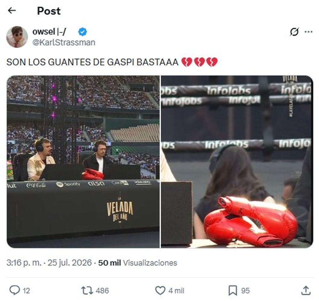 La Velada del Año 6: El emotivo gesto de Ibai Llanos para homenajear a Gaspi que pasó desapercibido