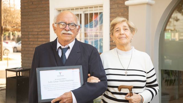 El doctor Julio César Marteau y su esposa Beatriz Fernández