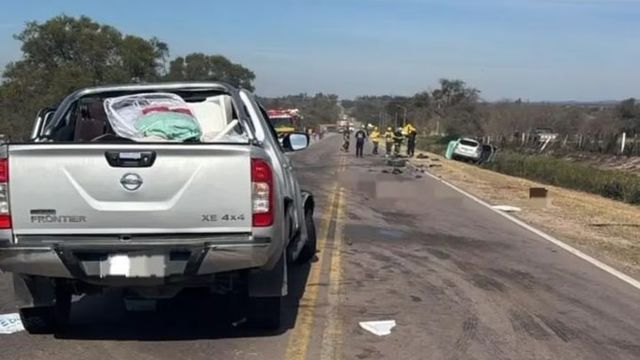 Tragíco choque frontal en la localidad de Las Peñas, en el norte cordobés.