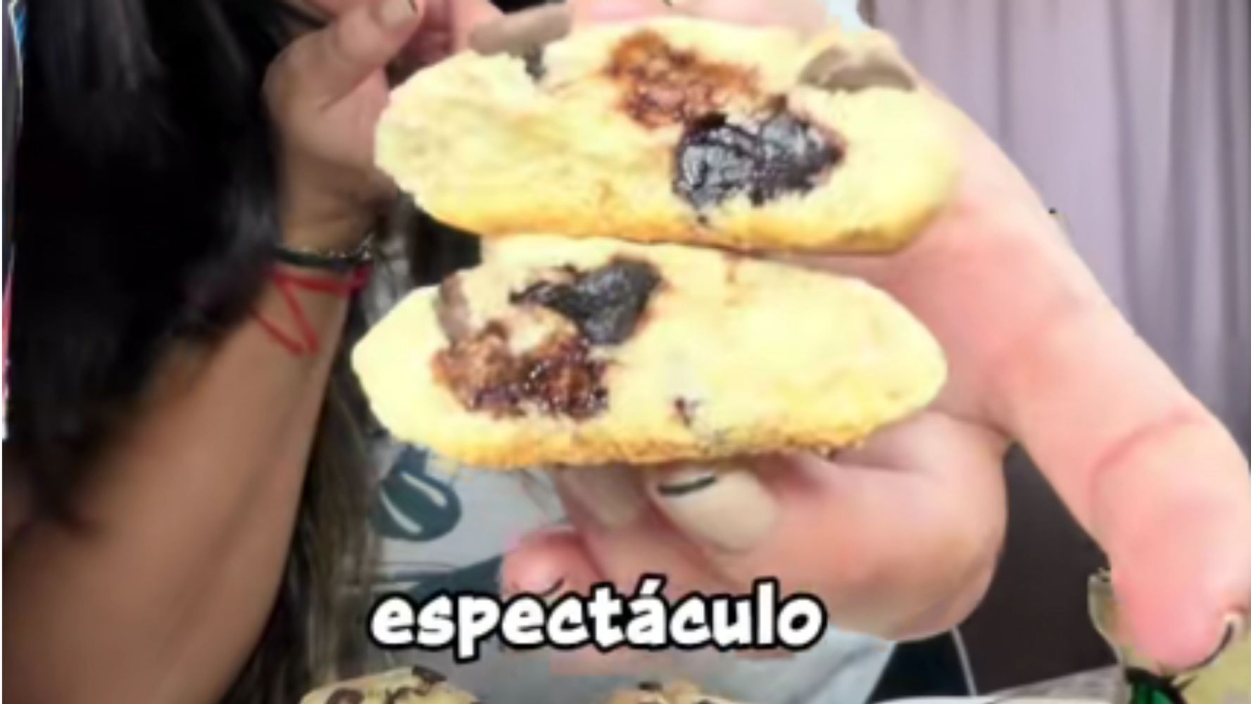 Así quedan las cookies por dentro.