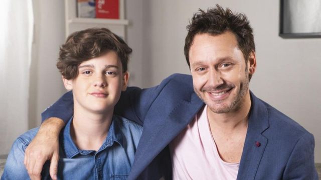 Benjamín Vicuña y su hijo mayor con Pampita, Bautista