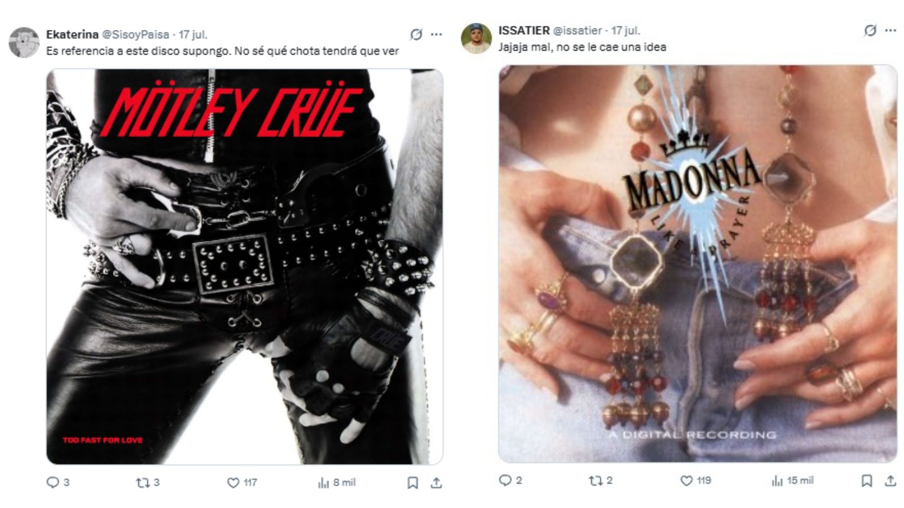 Los usuarios mostraron algunas referencias de otros artistas.