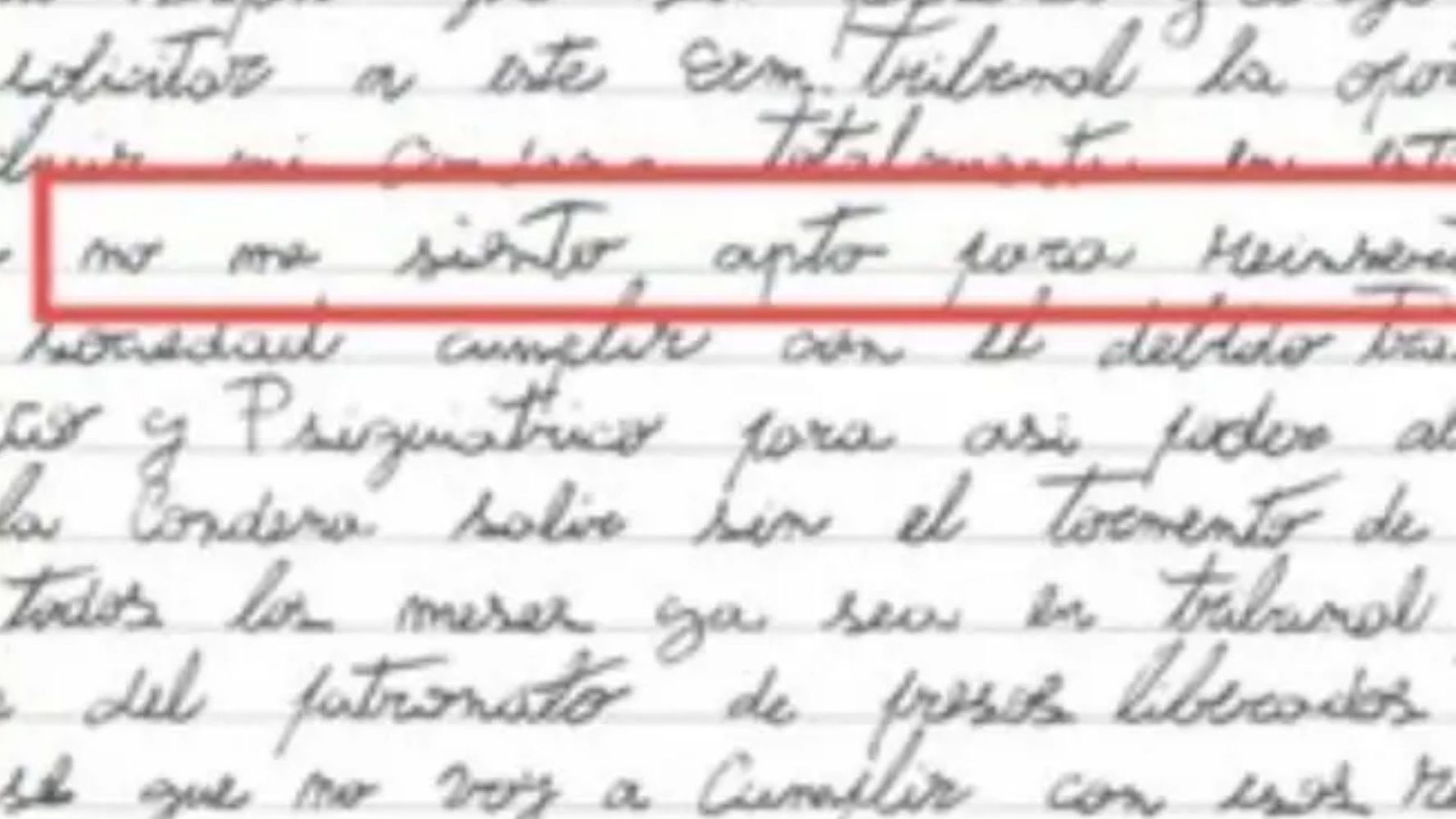 El cordobés que pidió seguir preso.