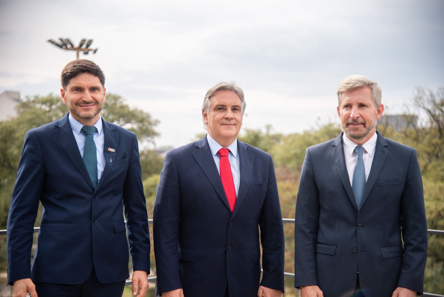 Rogelio Frigerio, Martín Llaryora y Maximiliano Pullar
